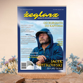 Statuetka ze szkła akrylowego 21x30 cm – Okładka „Żeglarz” z humorem