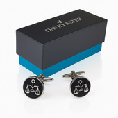 Spinki do mankietów WAGA TEMIDY – prezent DLA ABSOLWENTA PRAWA PRAWNIKA