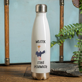 Butelka termiczna z nadrukiem STRUŚ PĘDZIWIATR + IMIĘ