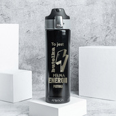 Kubek termiczny grawerowany BUTELKA PEŁNA ENRGII na prezent DLA NIEGO