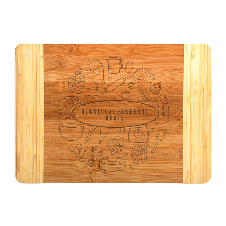 Deska do krojenia z grawerem REWOLUCJE KUCHENNE prezent DLA DZIEWCZYNY