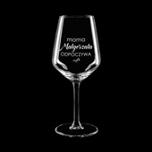 Kieliszek do wina czerwonego z grawerem PREZENT DLA MAMY