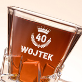 Szklanka z grawerem na 40 URODZINY na prezent DLA KRÓLA ŻYCIA
