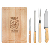 Zestaw do grilla z deską DLA WĘDKARZA AMATORA GRILLA