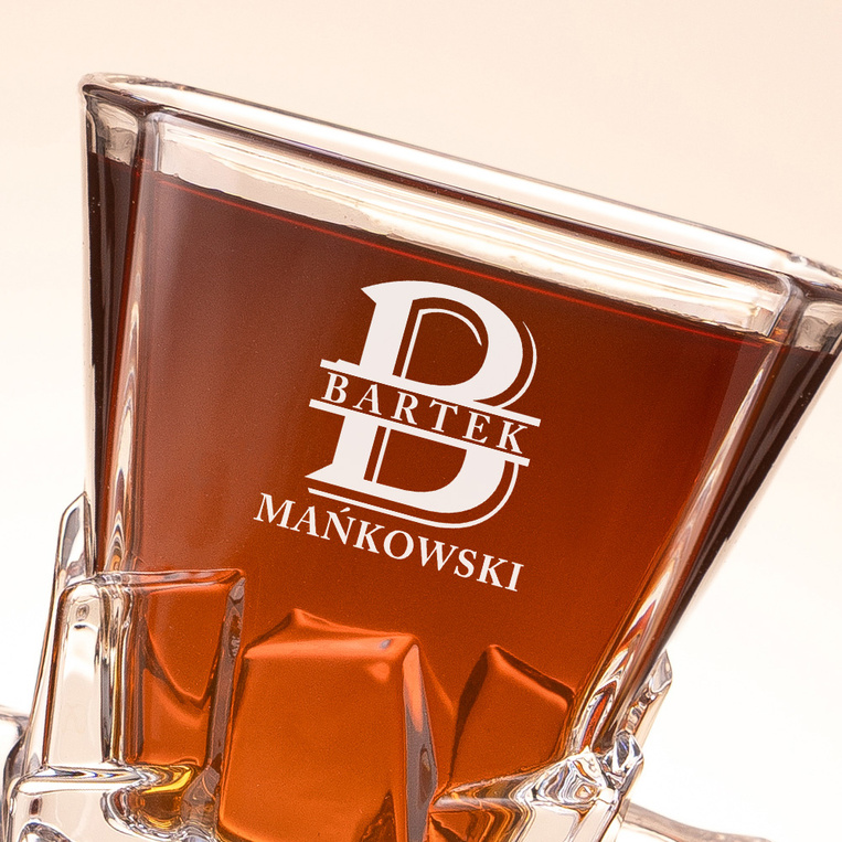 Szklanka Lodowa do whisky z grawerem – PREZENT Z PERSONALIZACJĄ dla niego