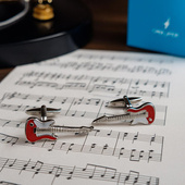 Spinki do mankietów GITARA – prezent DLA GITARZYSTY I MUZYKA