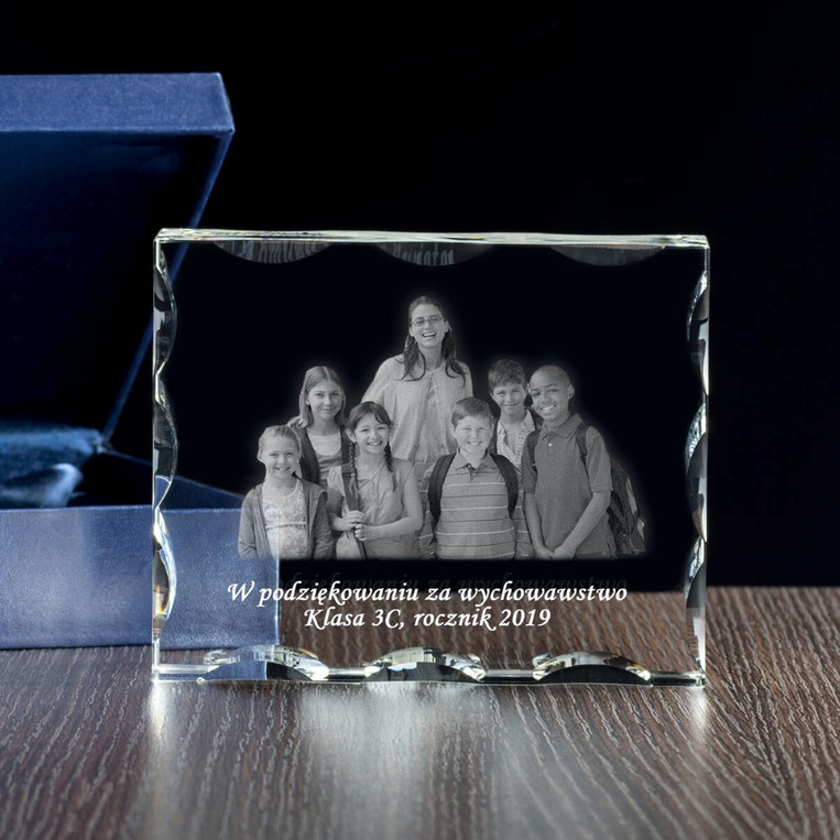 Zdjęcie Klasowe w szkle na Zakończenie Roku DLA NAUCZYCIELA
