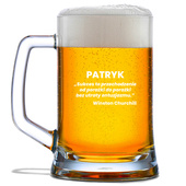 KUFEL Z CYTATEM Churchilla – motywujący prezent dla wytrwałych