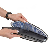 Skórzane etui do laptopa 13 cali GRAWEROWANY MONOGRAM na prezent