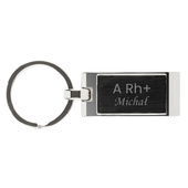 BRELOK Z GRUPĄ KRWI i imieniem – personalizowany prezent DLA NIEGO
