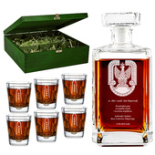 Prezent dla lotnika z okazji przejścia na EMERYTURĘ - zestaw do whisky