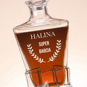 Karafka dla Super Babci z grawerem – prezent z sercem