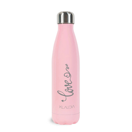 Butelka termiczna różowa GRAWER - PREZENT Z MIŁOŚCI