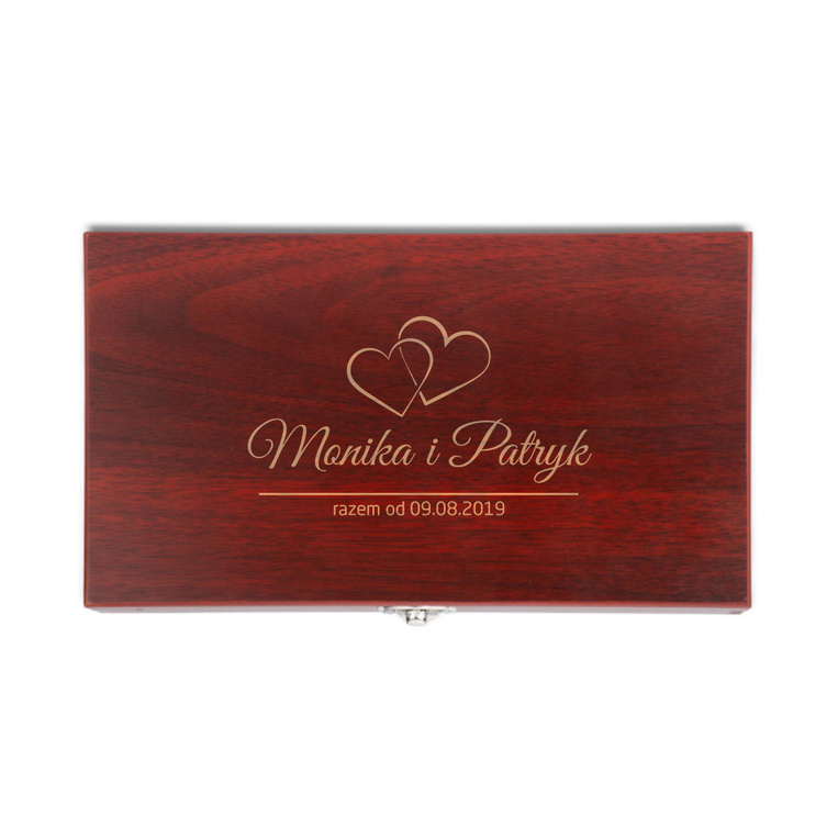 Zestaw do wina z grawerem PERSONALIZOWANY prezent DLA PARY