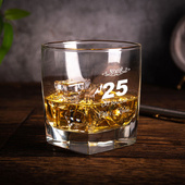 Komplet 6 grawerowanych szklanek do whisky 25 LAT RAZEM
