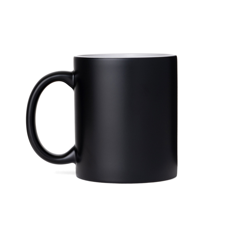 Kubek czarny ceramiczny do graweru CKCZA-08 - czysty