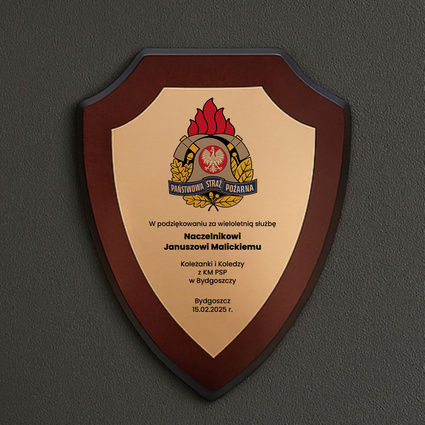 Dyplom strażacki PSP z dedykacją – prezent DLA STRAŻAKA, NACZELNIKA