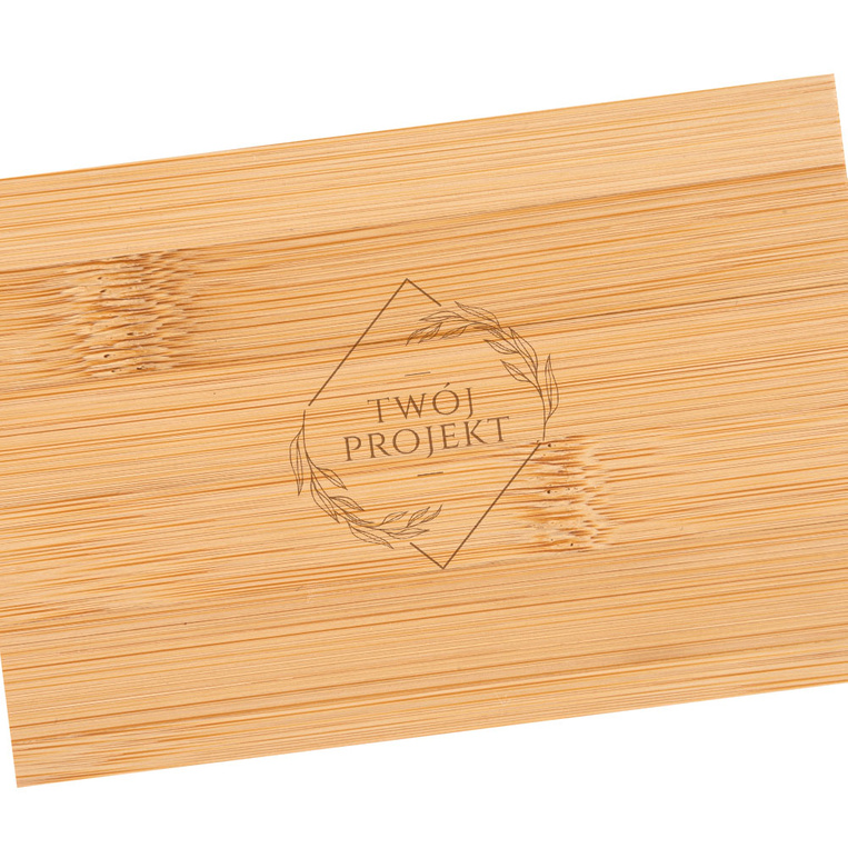 Zestaw do manicure w bambusowym etui GRAWER TWOJEGO PROJEKTU