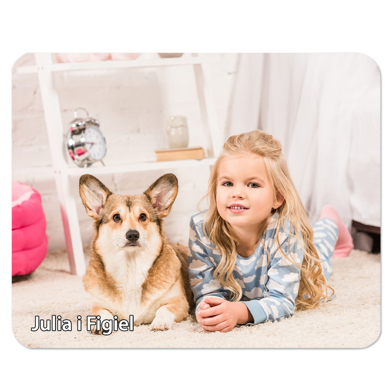 Podkładka pod mysz 22x18 cm z TWOIM ZDJĘCIEM prezent DLA DZIECKA