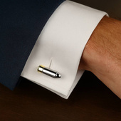 Spinki do mankietów NABÓJ – prezent DLA STRZELCA ŻOŁNIERZA