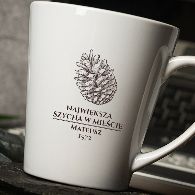 Personalizowany Kubek Latte z nadrukiem DLA SZYCHY