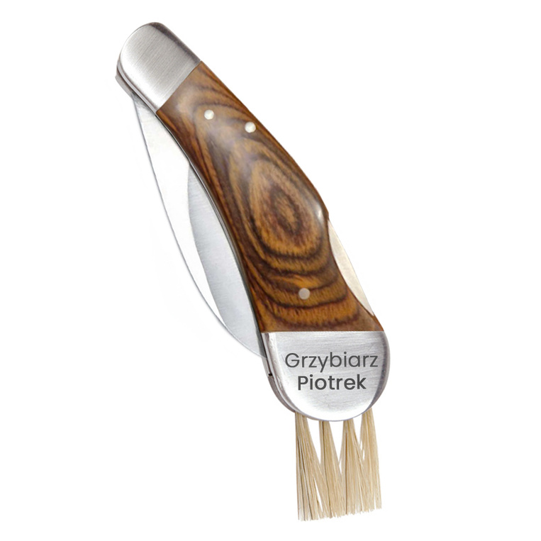Grawerowany nóż do grzybów Schwarzwolf DLA GRZYBIARZA