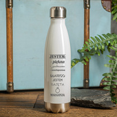 Butelka termiczna z twoim grawerem JESTEM PIĘKNA JESTEM ZAJĘTA + imię
