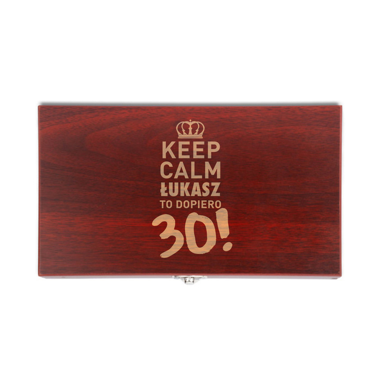 Zestaw do wina z GRAWEREM - KEEP CALM prezent DLA NIEGO