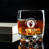 Szklanka do whisku dla AMATORA PODRÓŻY z twoim grawerem