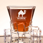 PERSONALIZOWANA Szklanka Lodowa do whisky z grawerem PREZENT Z HUMOREM