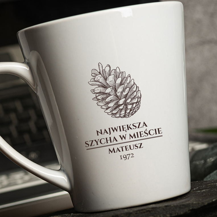Personalizowany Kubek Latte z nadrukiem DLA SZYCHY