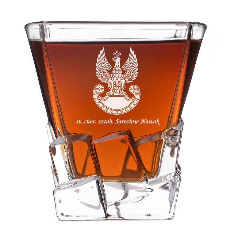 Szklanka Lodowa DLA ŻOŁNIERZA z orzełkiem lub odznaką formacji