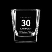 Szklanka do whisky z okazji 30 lat razem PREZENT Z GRAWEREM