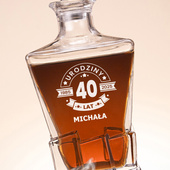 Karafka Lodowa z grawerem – prezent na 40. URODZINY z charakterem