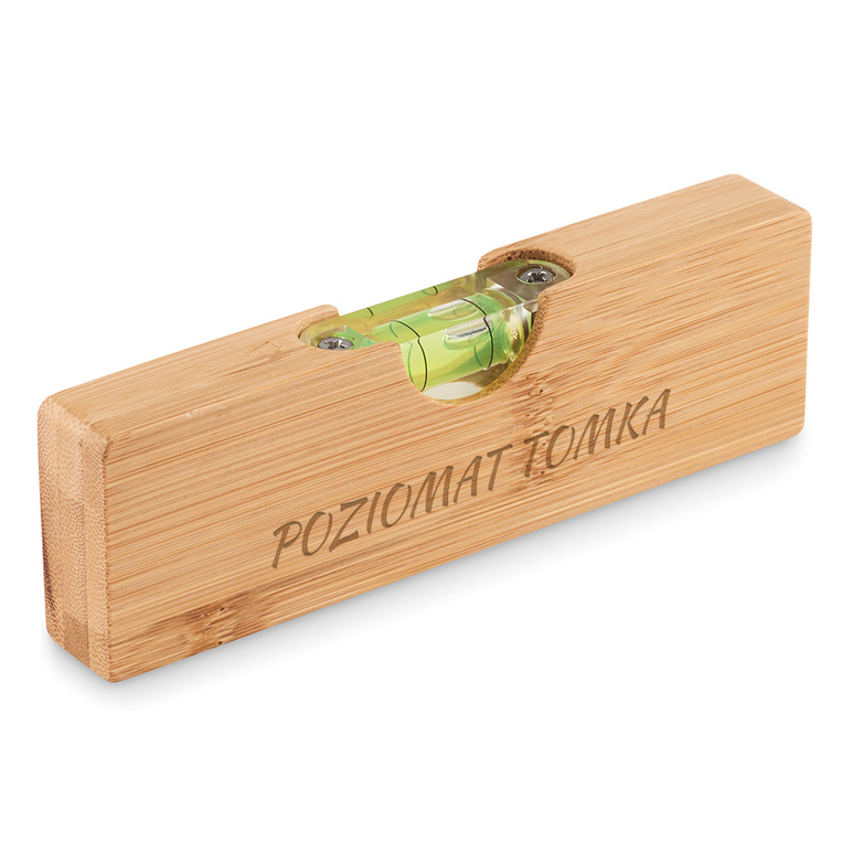 Poziomica z otwieraczem z grawerem POZIOMAT + IMIĘ na urodziny