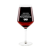 Zestaw 6 kieliszków do wina z TWOIM GRAWEREM na prezent na WIECZÓR KAWALERSKI