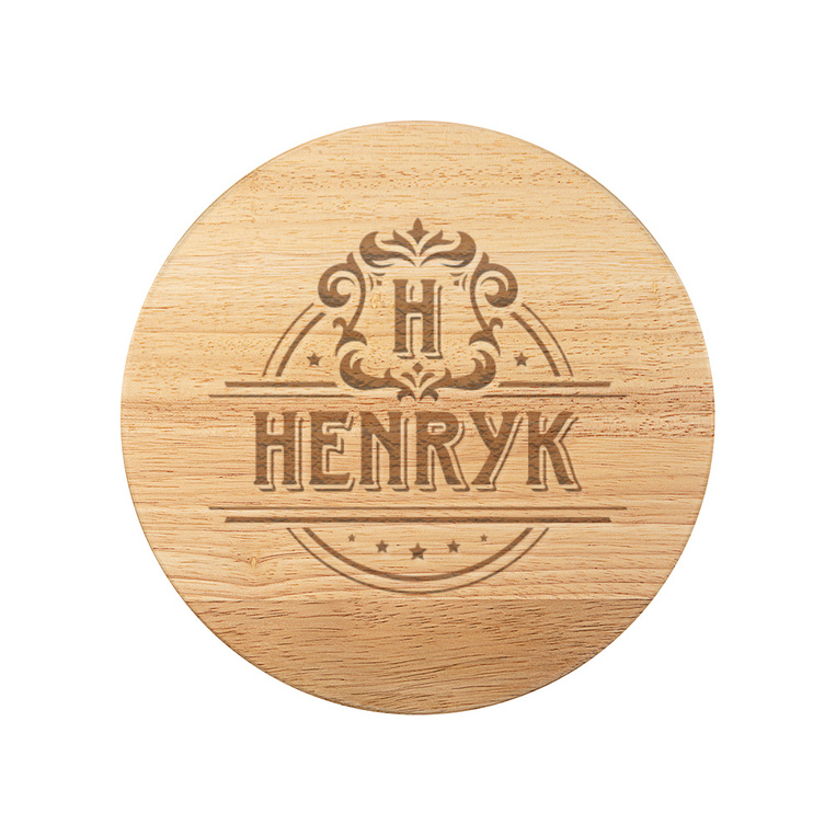 PREZENT DLA NIEGO deska do serów grawerowana MONOGRAM + IMIĘ