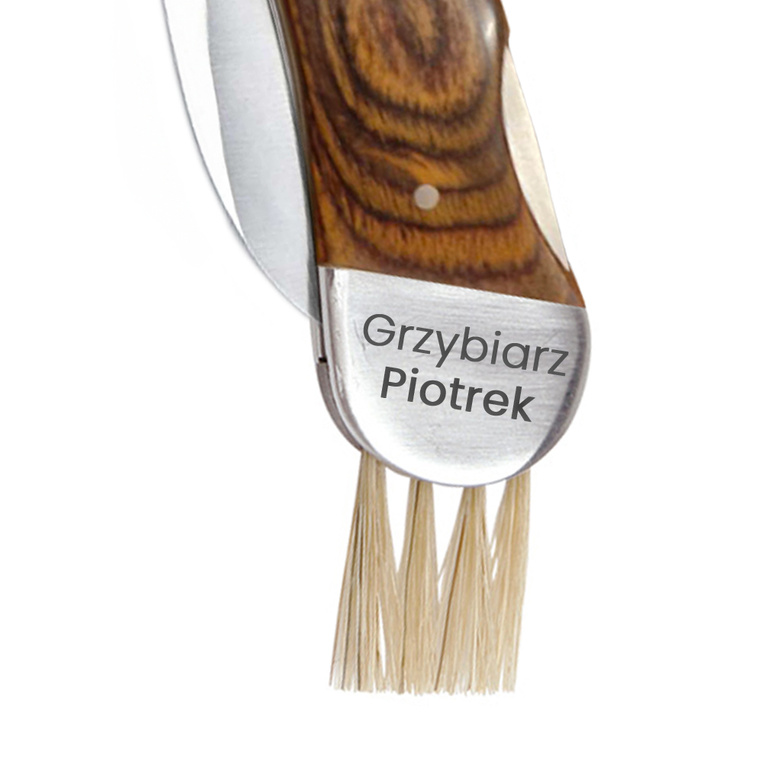 Grawerowany nóż do grzybów Schwarzwolf DLA GRZYBIARZA