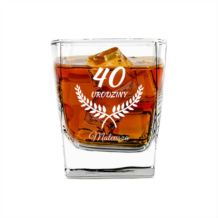 Szklanki do whisky w zestawie 6 sztuk NA 40 URODZINY