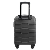 Zestaw 3 czarnych grawerowanych walizek Puccini – GRAWER INICJAŁÓW