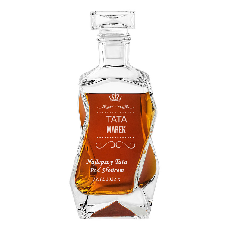 Karafka do whisky DLA TATY - prezent Z GRAWEREM