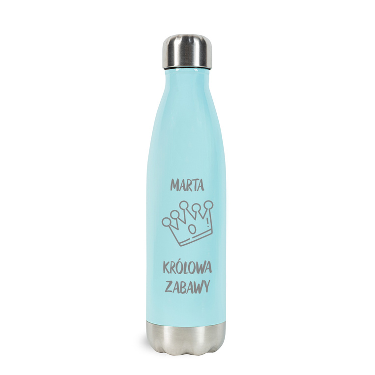Butelka TERMOS z grawerem na prezent - KRÓLOWA ZABAWY