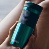 Kubek termiczny Contigo turkusowy z grawerem – PODZIĘKOWANIE DLA ŚWIADKA