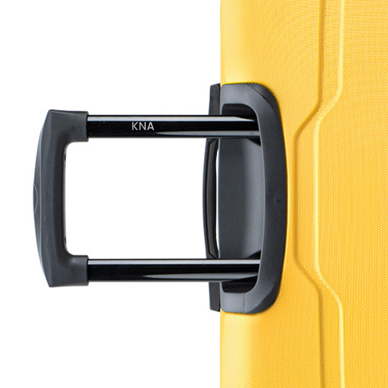 Personalizowana walizka duża Puccini – żółta, GRAWEROWANE INICJAŁY