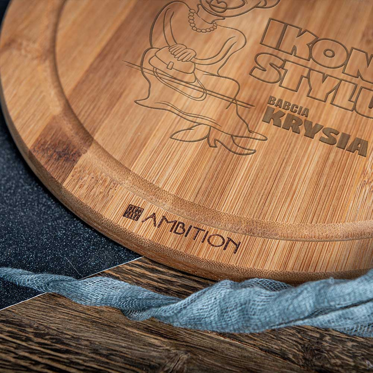 Deska do krojenia DLA BABCI z Twoim grawerem IKONA STYLU