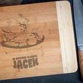 Deska bambusowa do krojenia z TWOIM GRAWEREM oryginalny prezent na PARAPETÓWKĘ