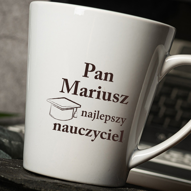 Kubek Latte z personalizowanym nadrukiem NAJLEPSZY NAUCZYCIEL