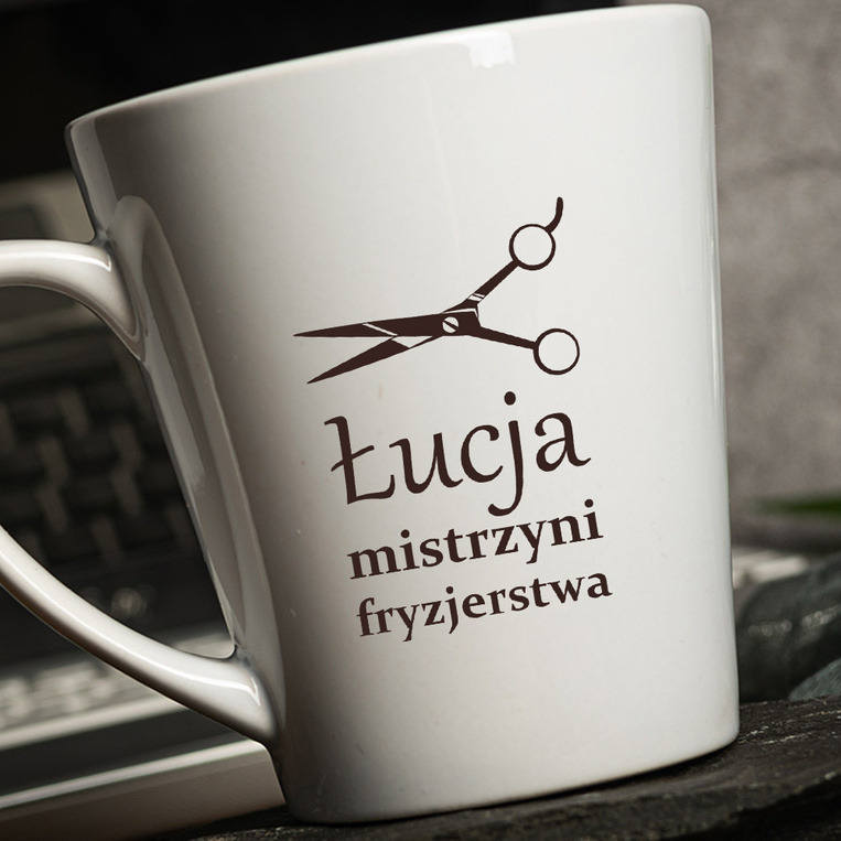 Kubek Latte mały NA PREZENT dla NAJLEPSZEJ FRYZJERKI