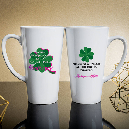 Kubek Latte duży DLA PRZYJACIÓŁKI z nadrukiem