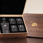 Personalizowany Zestaw do whisky Z LOGIEM FIRMOWYM – prezent biznesowy
